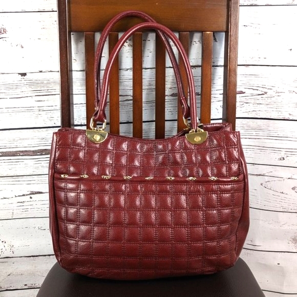 ANTONIO MELANI Bags Antonio Melani Red Quilted Christina Leather